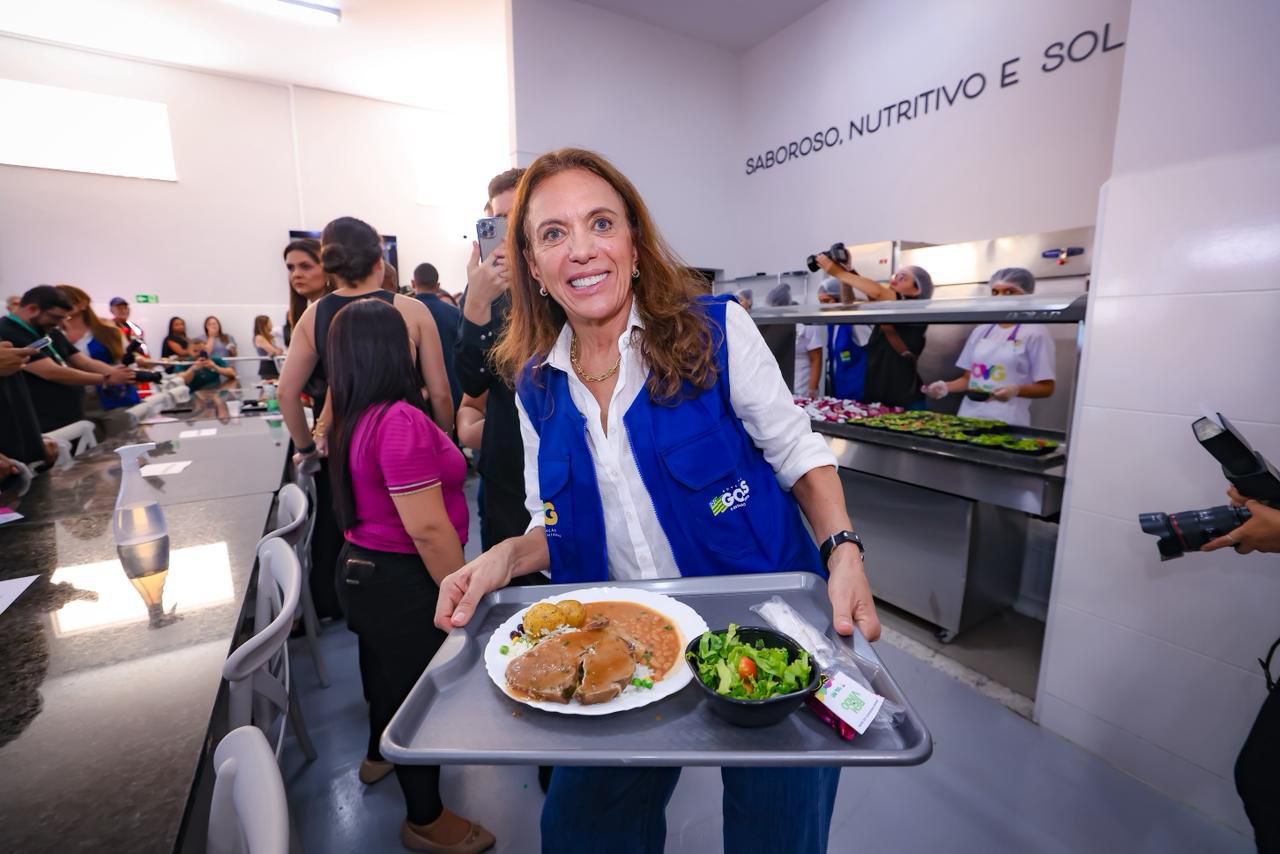 Gracinha Caiado entrega Restaurante do Bem em Trindade, na Região Metropolitana de Goiânia (Foto: André Saddi e Romullo Carvalho)