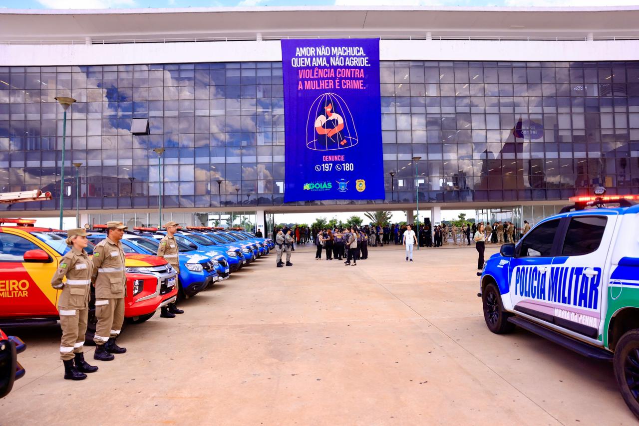 Força-tarefa da Segurança Pública atuará no cumprimento de mandados de prisão relacionados a crimes de violência de gênero; em prisões em flagrante e na fiscalização e acompanhamento de Medidas Protetivas de Urgência, entre outras medidas (Foto: Secom-GO)