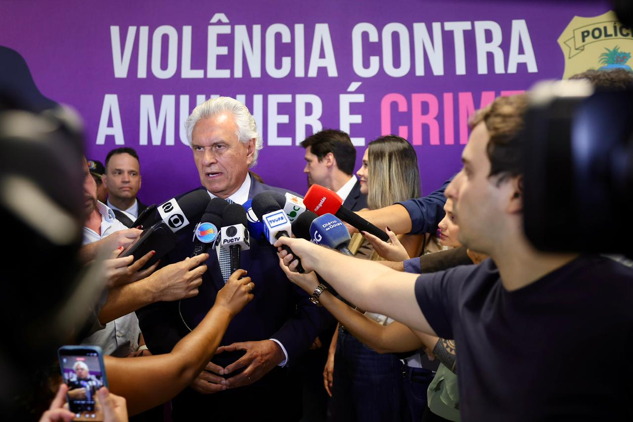 Durante lançamento da operação, em Goiânia, governador Ronaldo Caiado alertou que 72% dos feminicídios ocorrem dentro das residências (Fotos: Secom-GO)