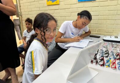 Programa Enxergando o Futuro realiza exames em 470 alunos E.M. Paulo Freire
