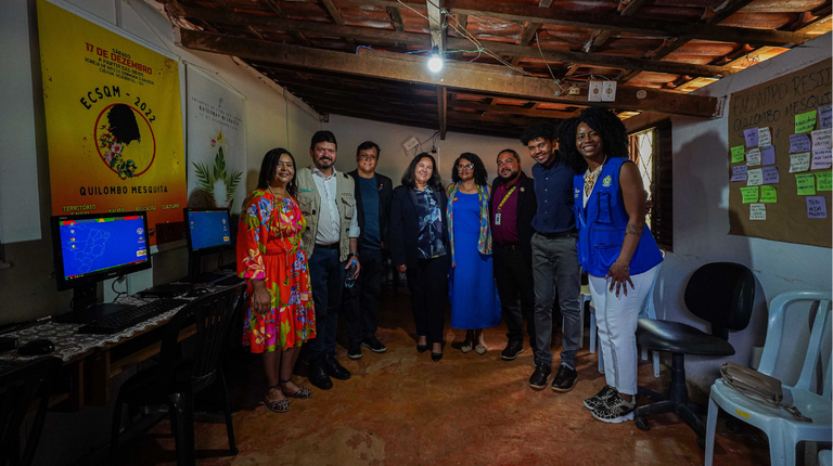 Comunidade Quilombola Mesquita, em Cidade Ocidental, recebe a doação de 20 computadores recondicionados e ganha novo laboratório de informática