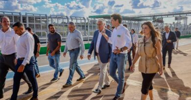 Governador Daniel Vilela acompanha diretores da Fórmula Indy em vistoria no Autódromo Internacional Ayrton Senna (Fotos: Lucas Diener)