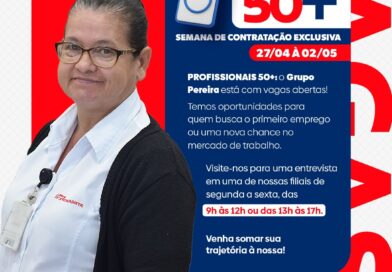 180 vagas para profissionais 50+ estão abertas no DF e Goiás