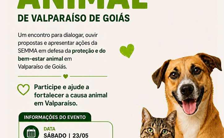 Secretaria de Meio Ambiente promove 1º Encontro da Causa Animal em Valparaíso de Goiás