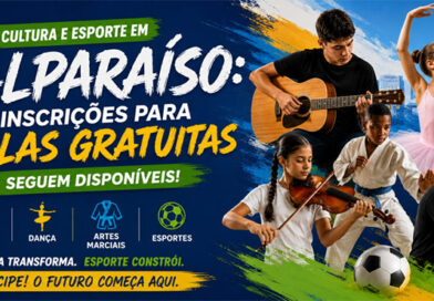 Cultura e Esporte em Valparaíso: Inscrições para aulas gratuitas seguem disponíveis