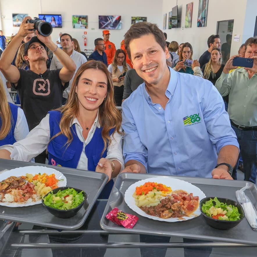 Daniel Vilela e Iara inauguram o Restaurante do Bem em Valparaíso de Goiás