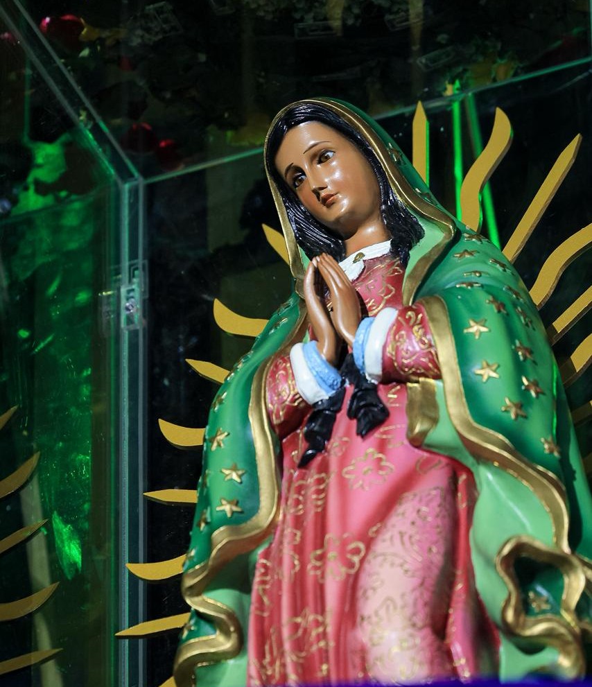 Nossa Senhora de Guadalupe, Padroeira da América Latina, imagem peregrina vinda do México