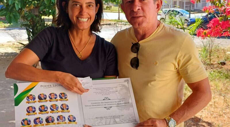Carol Fleury será homenageada com o título de Cidadã Valparaisense durante aniversário de 31 anos de Valparaíso