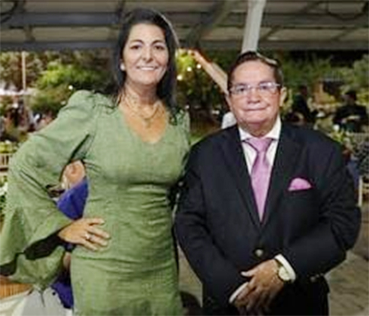 Dra Adriana Rezende e jornalista Fernando Girão