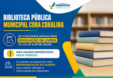 Biblioteca Pública Cora Coralina terá atendimento temporário restrito para reorganização do acervo