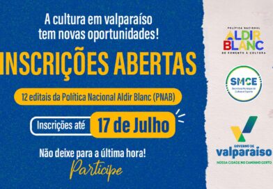 Prazo de inscrições dos Editais da PNAB é prorrogado até 17de Julho
