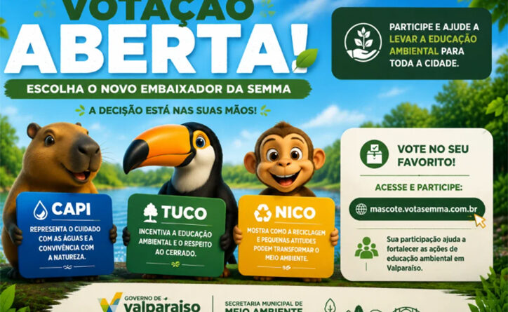 SEMMA promove escolha popular de mascote para fortalecer ações de educação ambiental em Valparaíso