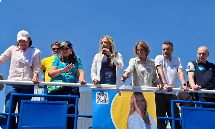 Celina Leão abre campanha de reeleição ao governo do DF ao lado de Michelle Bolsonaro e Bia Kicis