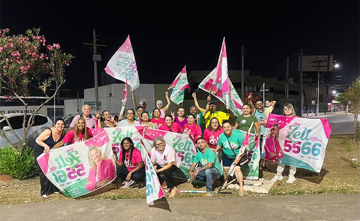 Drª Zeli intensifica campanha com grande adesivaço nas ruas de Valparaíso