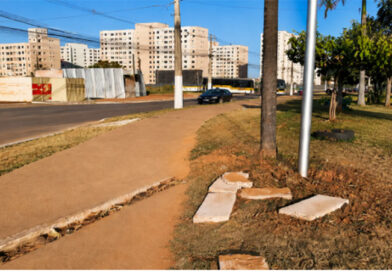 Ricardo Viana solicita recuperação de calçada e troca de lâmpadas no Parque Rio Branco