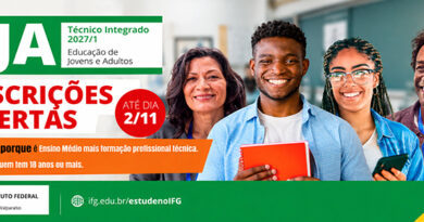 IFG VALPARAÍSO ESTÁ COM INSCRIÇÕES ABERTAS PARA CURSO TÉCNICO EM ELETROTÉCNICA NA MODALIDADE EJA