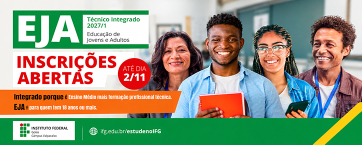 IFG VALPARAÍSO ESTÁ COM INSCRIÇÕES ABERTAS PARA CURSO TÉCNICO EM ELETROTÉCNICA NA MODALIDADE EJA