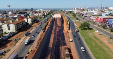 Obras do Viaduto de Valparaíso entram na fase de pavimentação asfáltica