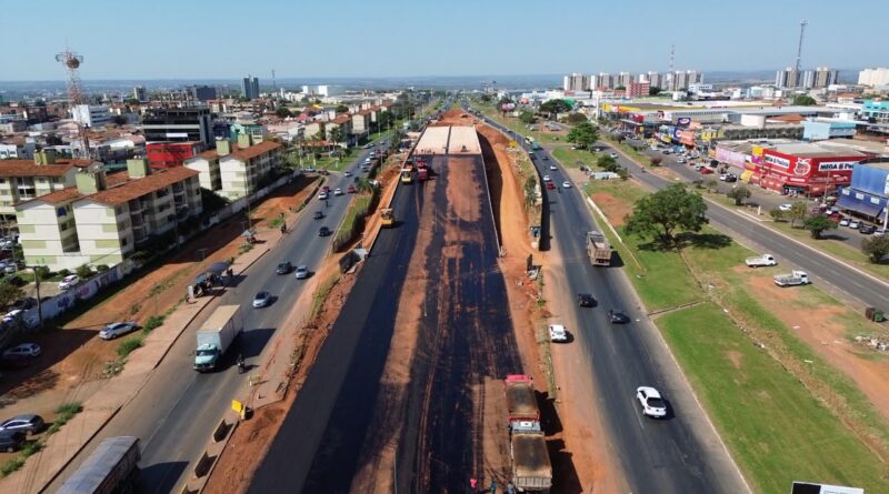 Obras do Viaduto de Valparaíso entram na fase de pavimentação asfáltica