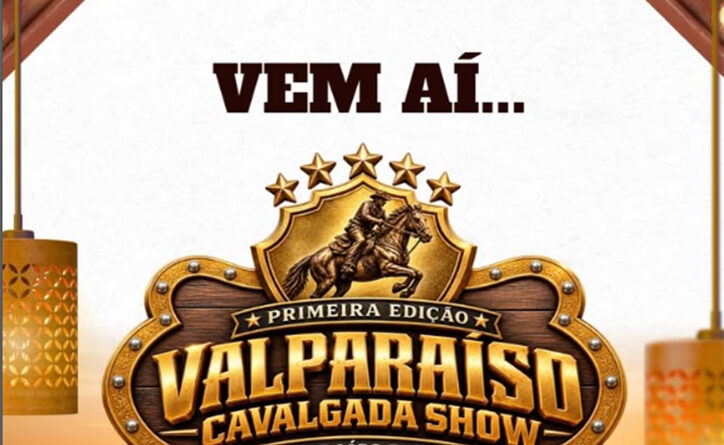 A Secretaria Municipal de Cultura e Esporte de Valparaíso realizará o evento Valparaíso Cavalgada Show no dia 7 de novembro de 2026
