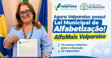Valparaíso institui política municipal de Alfabetização e Letramento ALFAMAIS Valparaíso