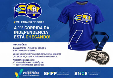 Inscrições para a 11ª CORRIDA DA INDEPENDÊNCIA começam nesta sexta-feira