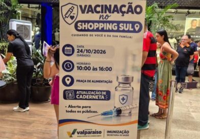 Ação de Vacinação no Shopping Sul atende 148 pessoas e incentiva atualização da Carteira