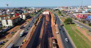 Novo viaduto da BR-040, em Valparaíso de Goiás, chega a 90% de execução