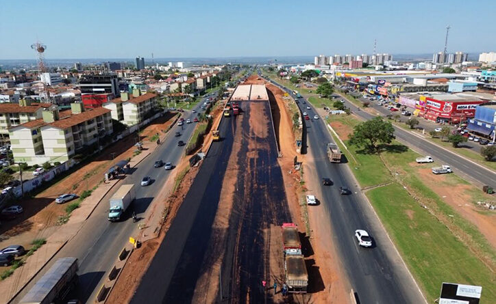 Novo viaduto da BR-040, em Valparaíso de Goiás, chega a 90% de execução
